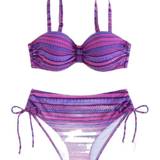 Damen Push-Up Bikini-Set mit verspielten Wickelakzenten Echo Archiv