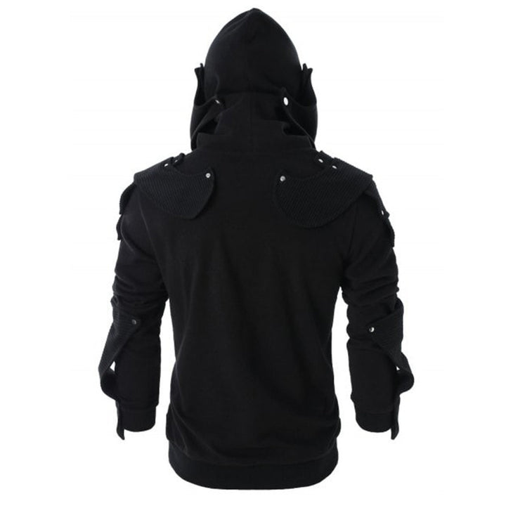 Herren stylischer Hoodie mit innovativem Kragen und praktischen Taschen Echoarchiv