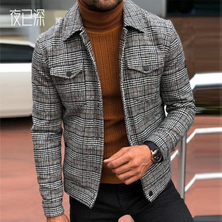 Herren kariertes Hemd-Jacke im modischen Design Echoarchiv