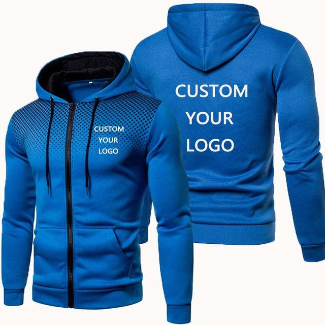Herren modischer Sport-Hoodie mit personalisierbarem Druck Echoarchiv