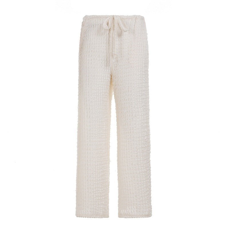 Damen Wickelhose mit elastischem Bund und strukturiertem Gewebe Echo Archiv