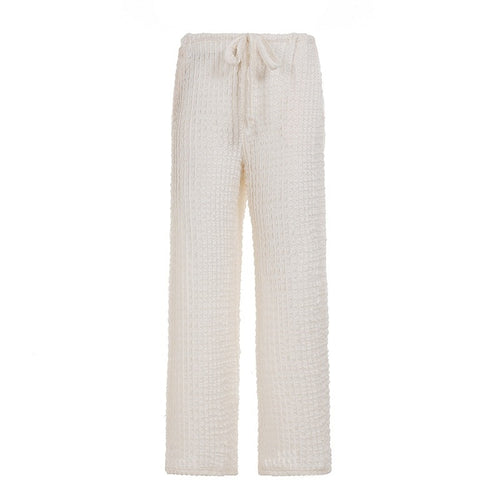 Damen Wickelhose mit elastischem Bund und strukturiertem Gewebe Echo Archiv