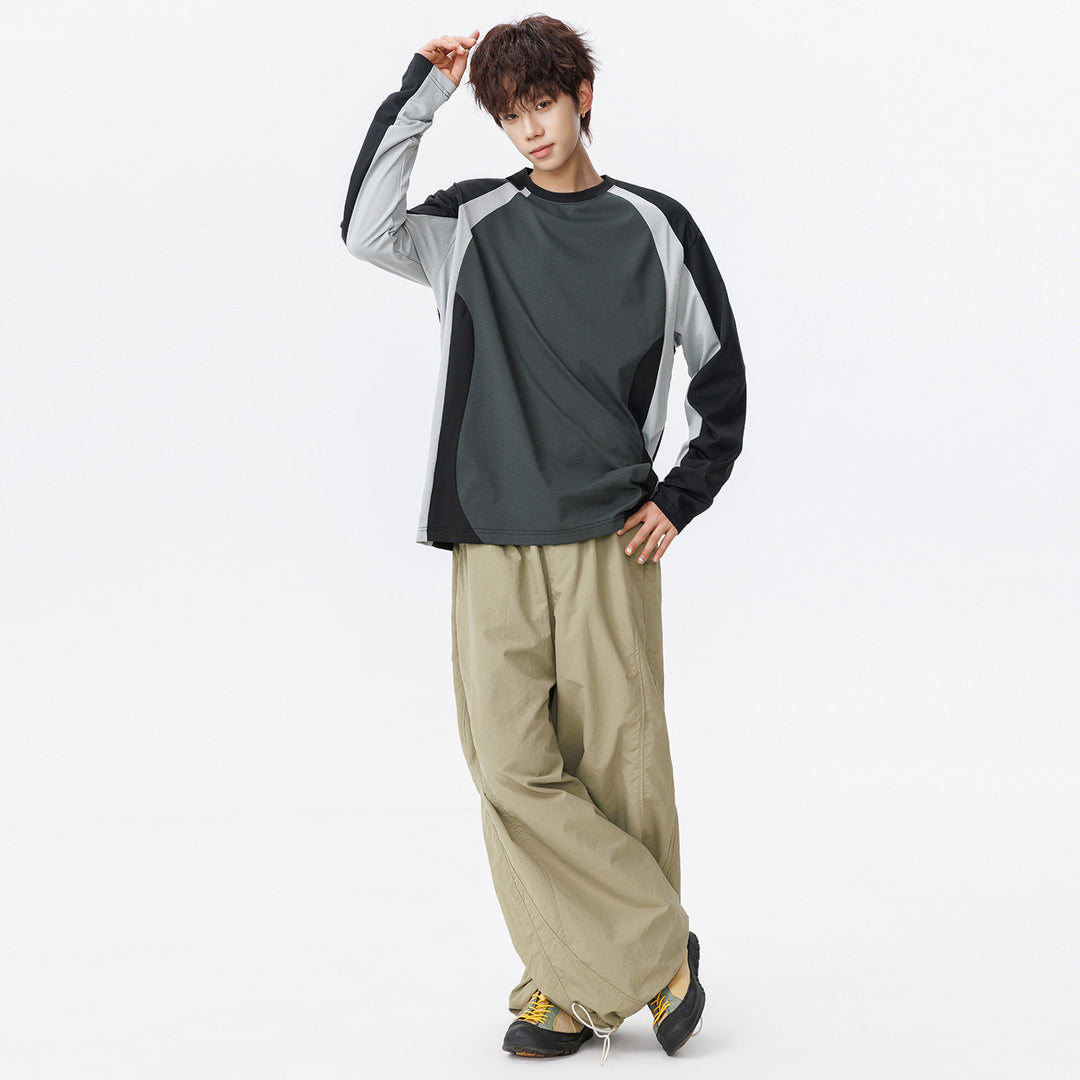 Herren Oversized Performance-Langarmshirt mit Raglanärmeln und Mesh‑Einsätzen Echo Archiv