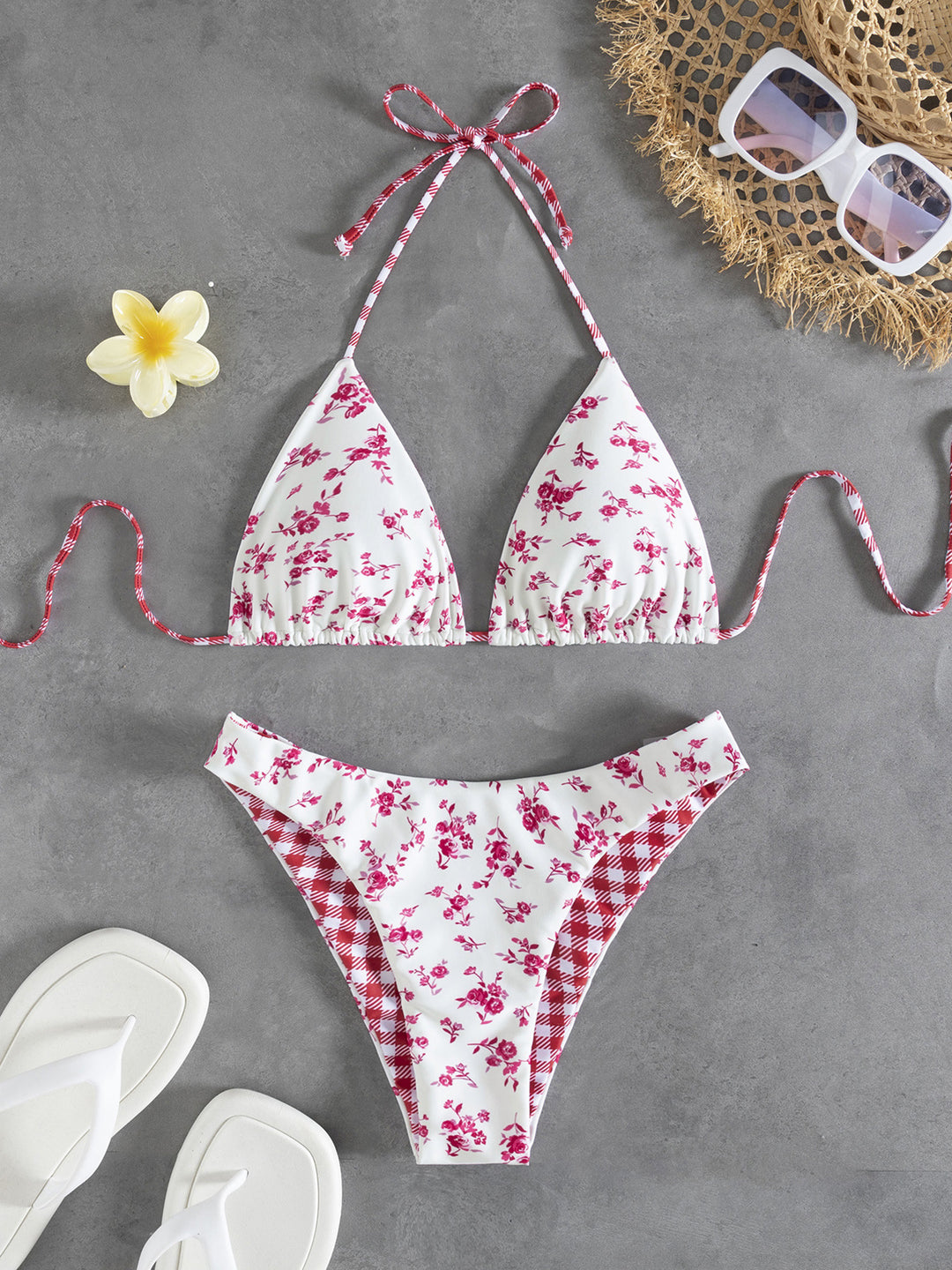 Damen Blumenmuster Bikini Echo Archiv