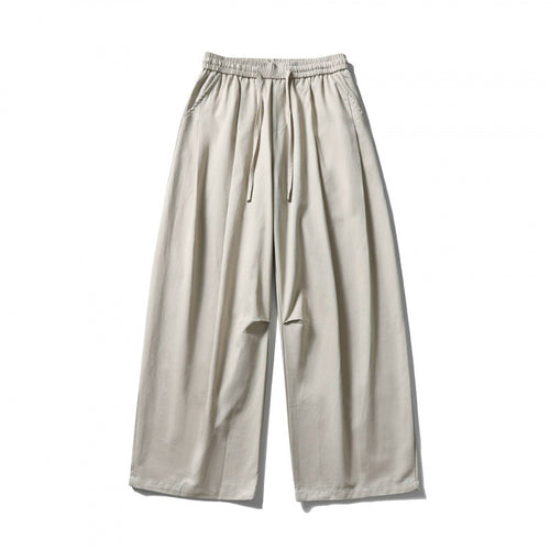 [Unisex] Weite Leinenmix-Hose mit elastischem Bund und Tunnelzug Echo Archiv