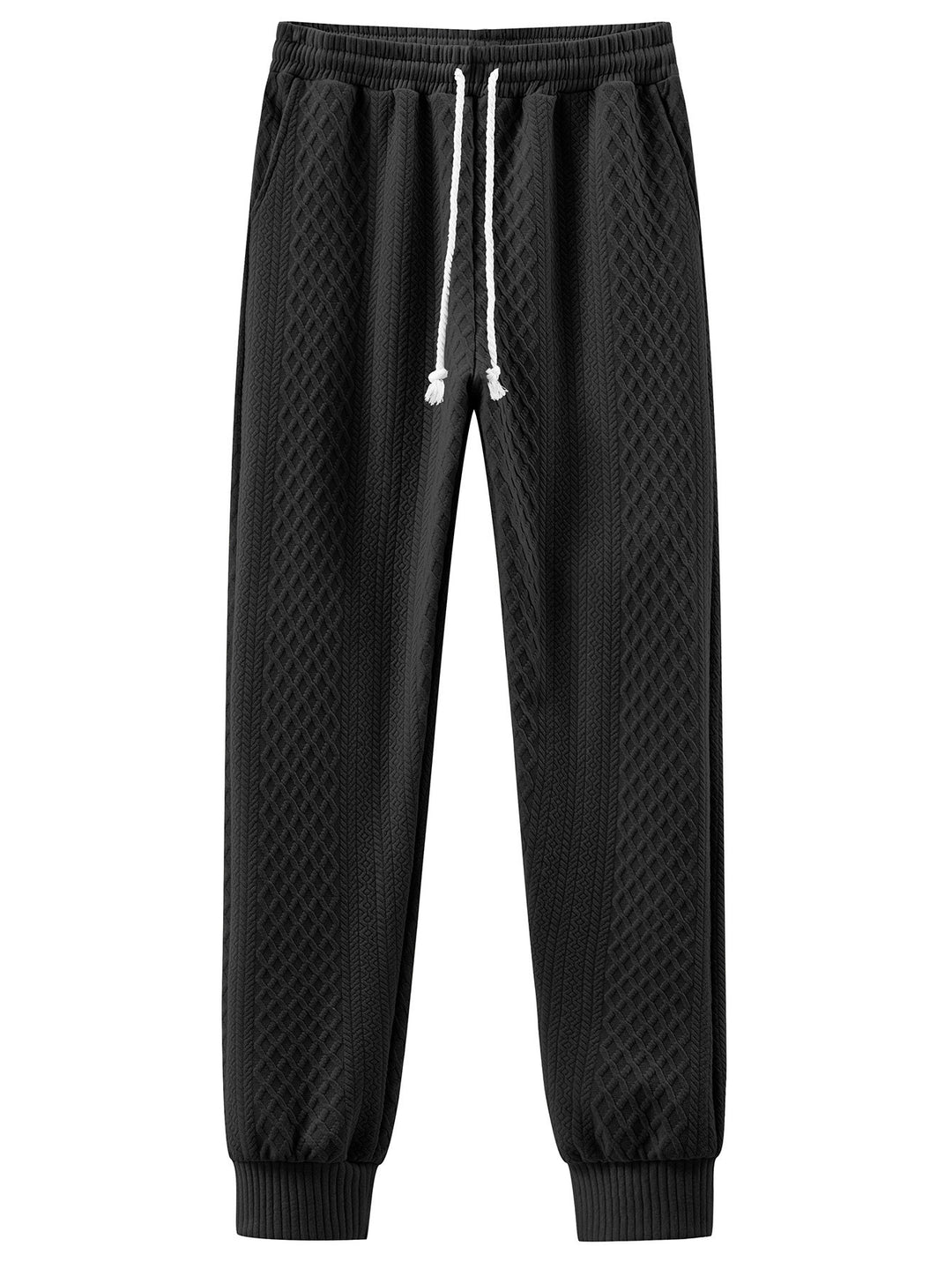 Herren bequeme Sweatpants mit innovativem Strukturdesign und verstellbarem Bund Echoarchiv