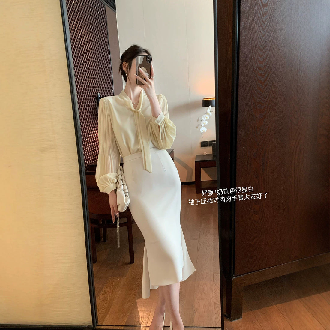 Damen Eleganter, schwingender Faltenrock Echoarchiv