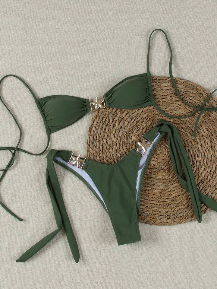 Damen Bikini-Set mit eleganten Schnallen Echo Archiv