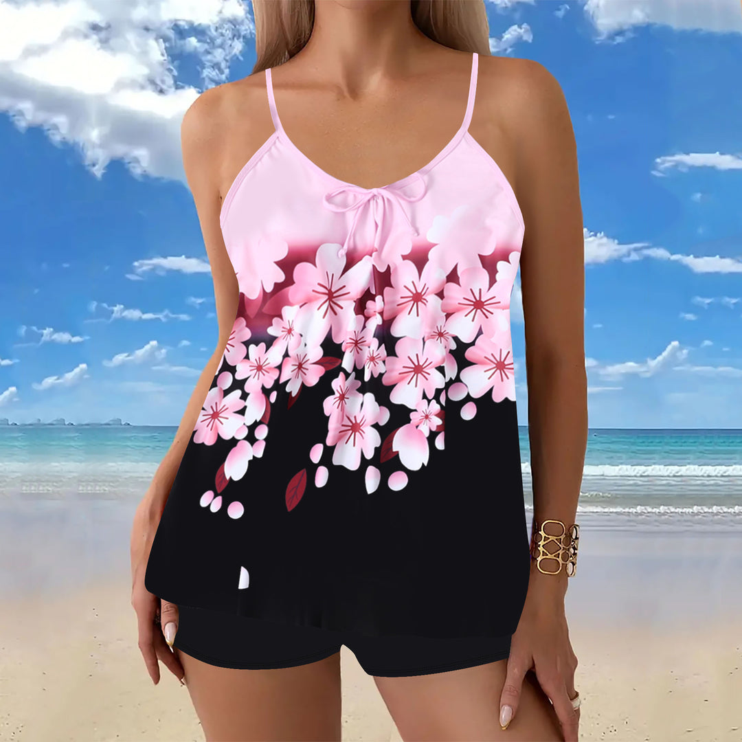 Damen lässiger Strandtop mit Shorts Echo Archiv