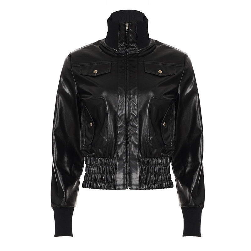 Damen Lederoptik-Bomberjacke Echo Archiv