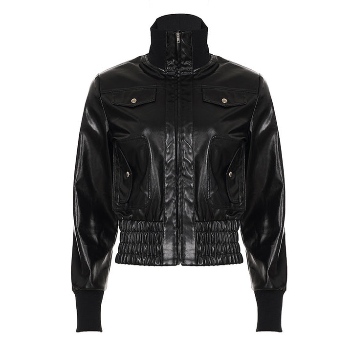 Damen Lederoptik-Bomberjacke Echo Archiv