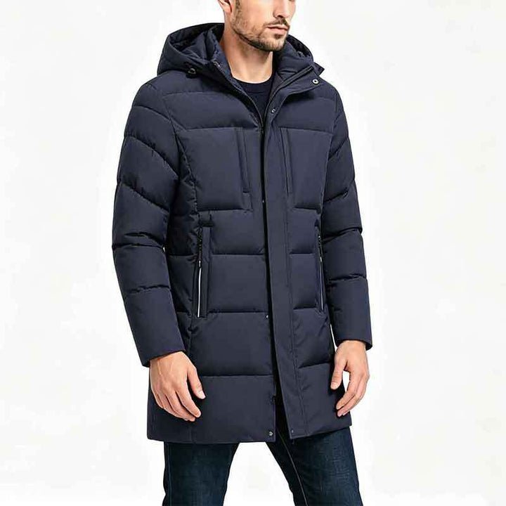 Herren funktionale Kapuzen-Steppjacke Echo Archiv