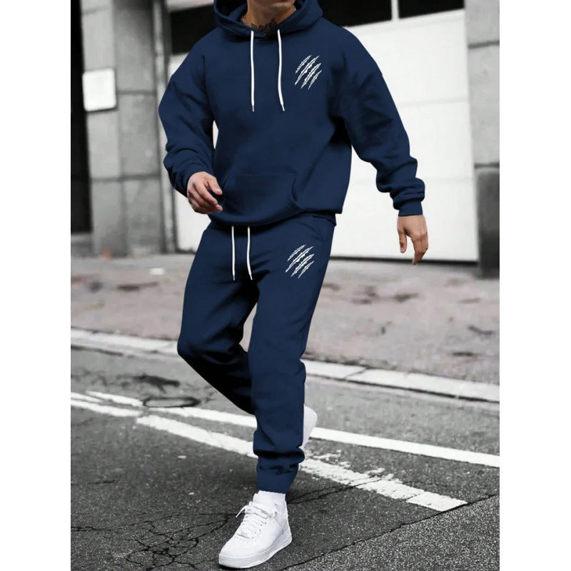 Herren Trainingsanzug mit modernem Grafikdesign und praktischen Taschen – Marzano