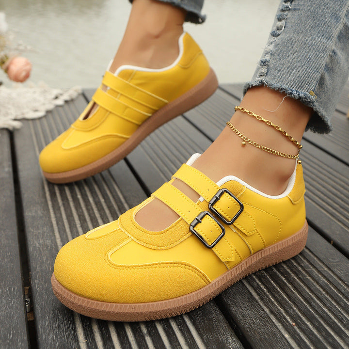 Damen Komfortable Sneakers mit doppeltem Klettverschluss Echo Archiv