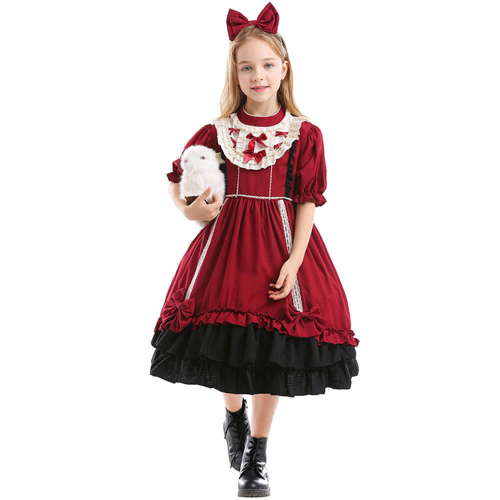 Mädchen Lolita Kleid mit Rüschen und Schleifen Echo Archiv