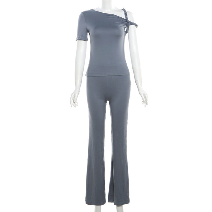 Damen Trendiger Jumpsuit mit asymmetrischem Design und elegantem Träger Echo Archiv
