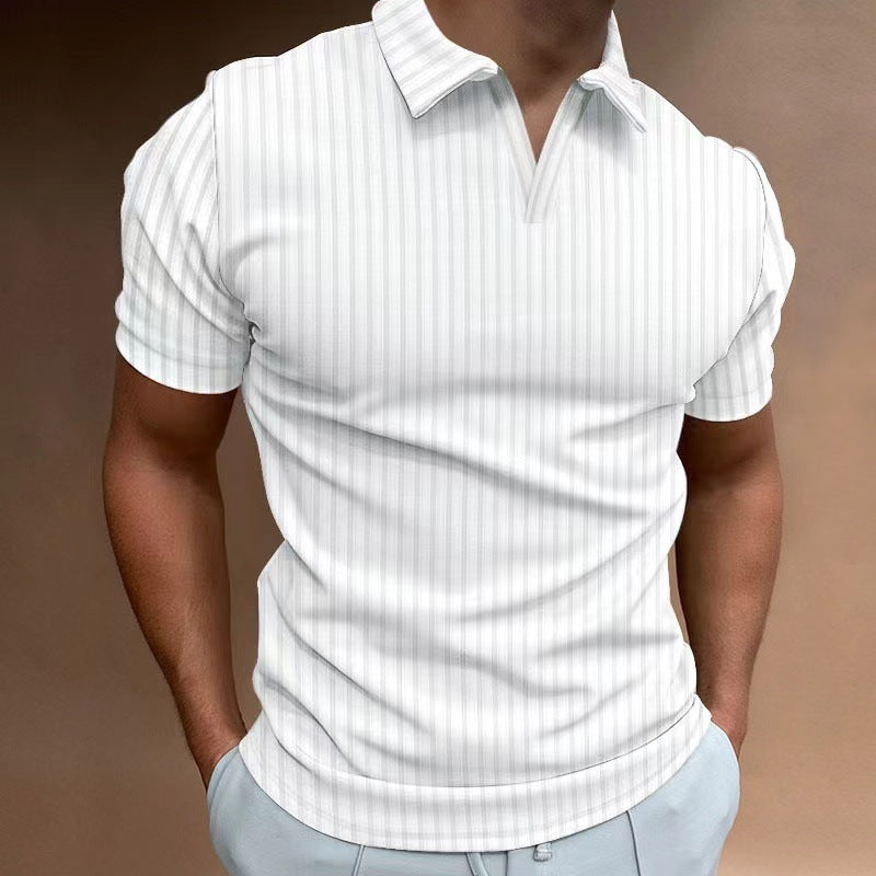 Herren Polo-Shirt mit Streifenmuster Echoarchiv