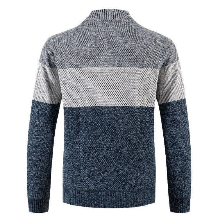 Herren Strickjacke mit strukturiertem Design und modernem Kragen Echoarchiv