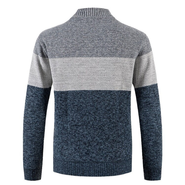 Herren Strickjacke mit strukturiertem Design und modernem Kragen Echoarchiv