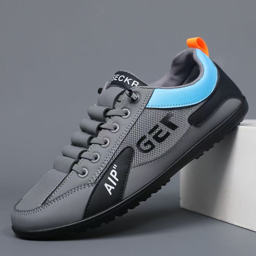 Herren Leichter Mesh- und Kunstleder-City-Sneaker mit gepolstertem Fersensteg und rutschfester Gummilaufsohle Echoarhiv – Norré