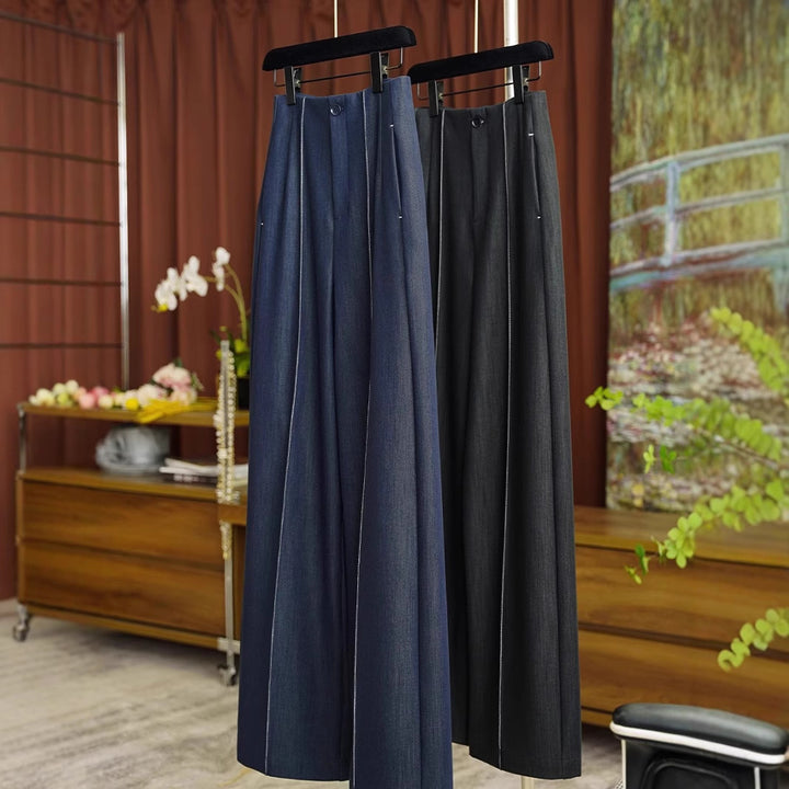 Damen Weit geschnittene Hochbundjeans Echoarchiv