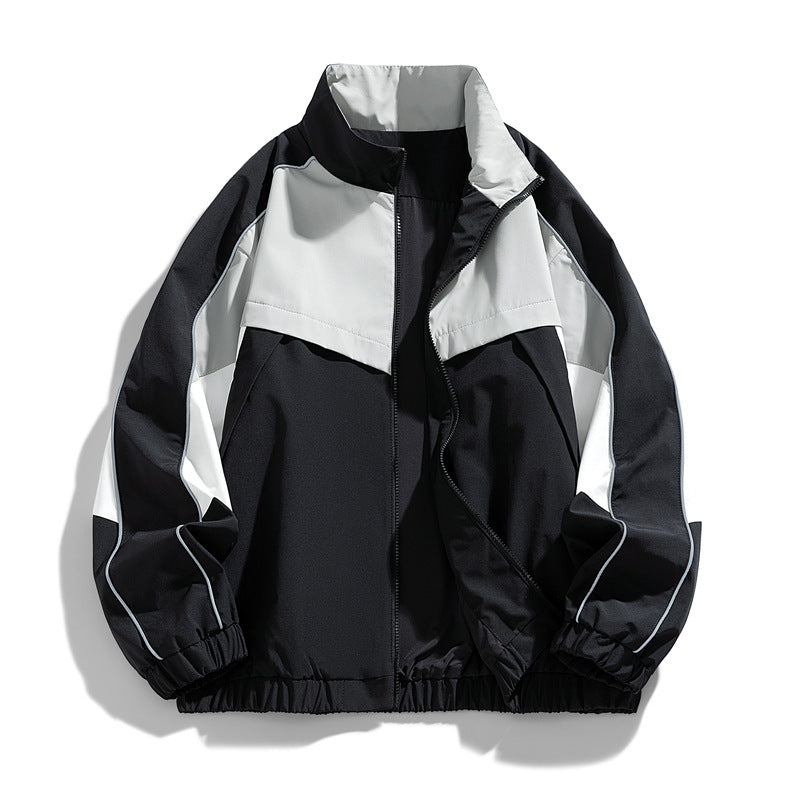 Herren Leichte Sportjacke mit hohem Kragen Echo Archiv