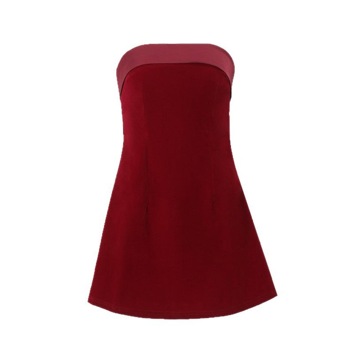 Damen Bandeau Minikleid mit Faltenwurf und elegantem Schnitt Echo Archiv