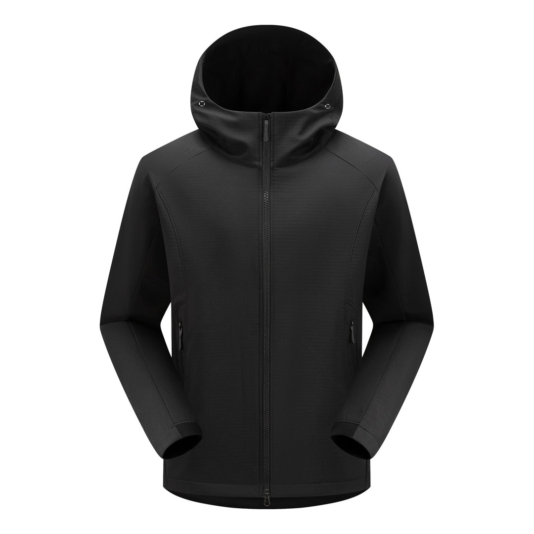 Herren Softshell-Funktionsjacke mit Wattierung, Kapuze & Zwei-Wege-Reißverschluss Echoarchiv