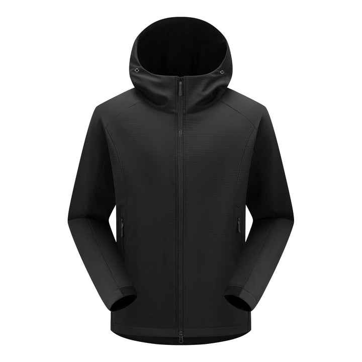Herren Softshell-Funktionsjacke mit Wattierung, Kapuze & Zwei-Wege-Reißverschluss Echoarchiv