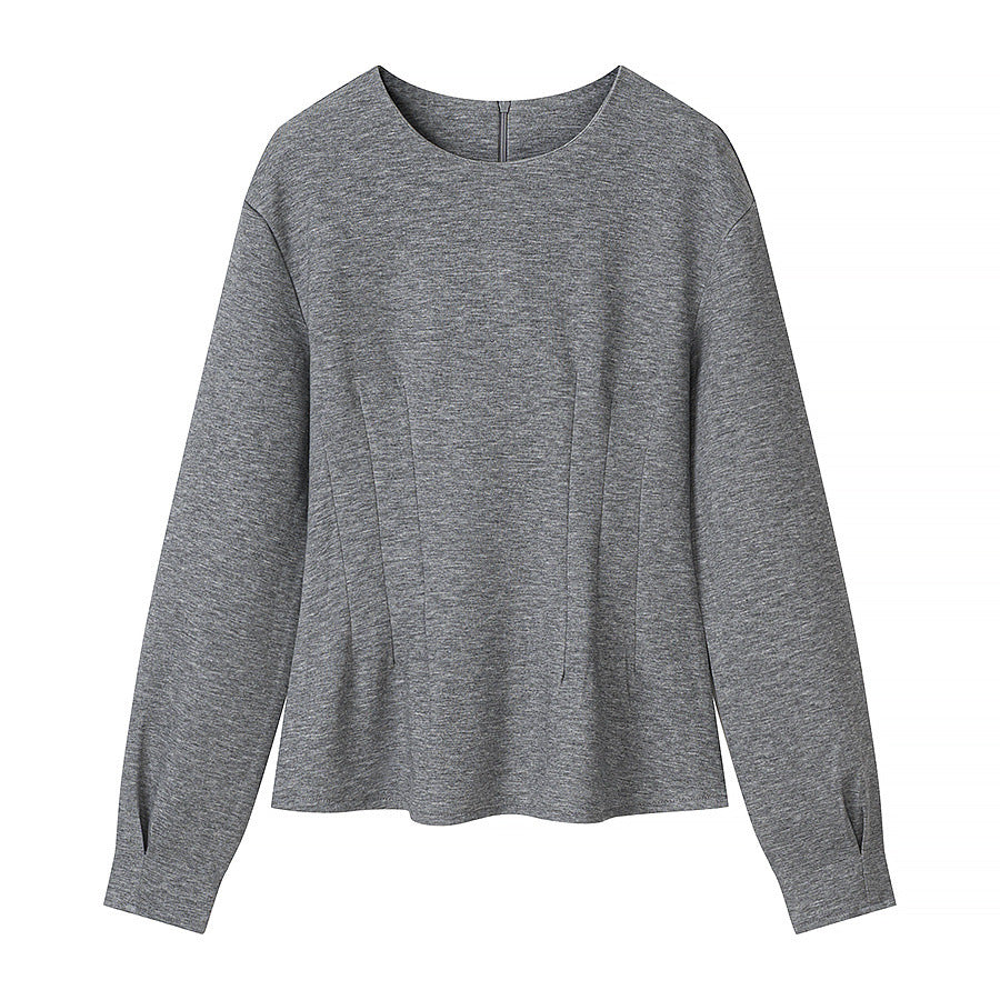 Damen Zweiteiliges Lounge‑Set aus Stretch‑Jersey mit Rundhalsausschnitt und hochtaillierter Weitbein‑Hose Echo Archiv
