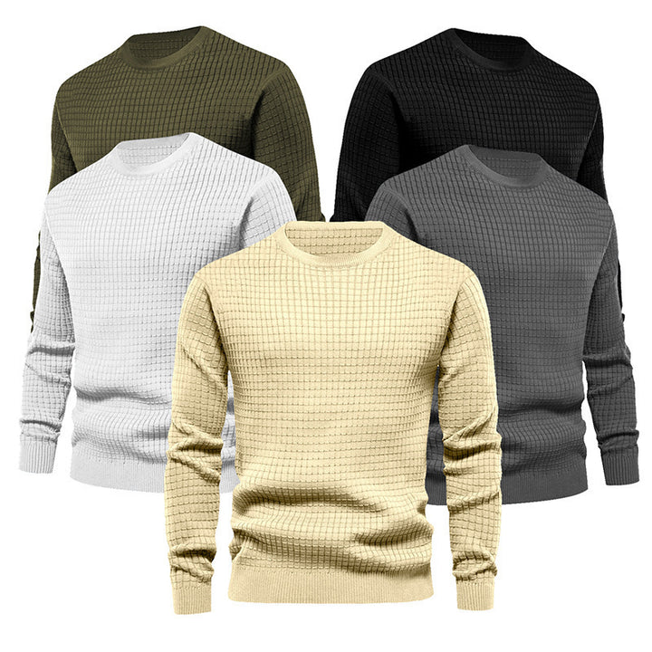Herren Strukturierter Pullover Echoarchiv