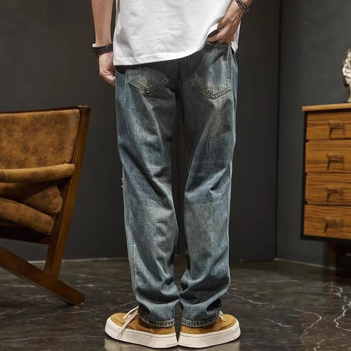 Herren Weitgeschnittene Destroyed Jeans Echo Archiv