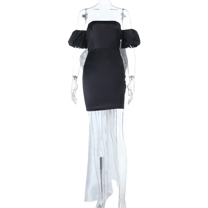 Damen Elegantes Off-Shoulder-Minikleid mit voluminösen Rüschendetails Echo Archiv