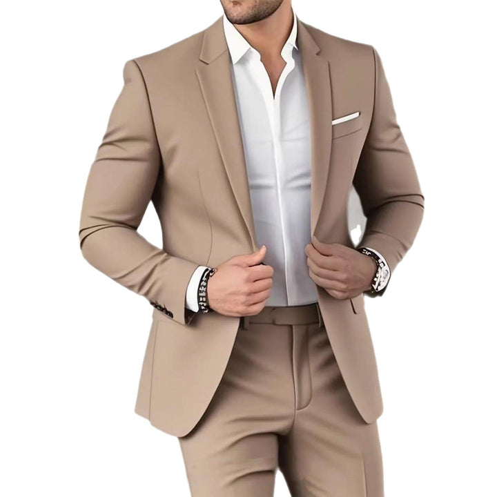 Herren nan schlanker Modern-Fit Anzug mit schmalem Revers und körpernaher Silhouette Echo Archiv