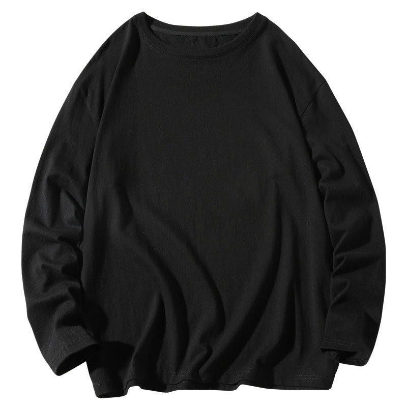Herren nan lässiges Baumwoll-Basic-Langarmshirt mit Rundhals, Relaxed Fit und verstärkter Saumverarbeitung Echo Archiv