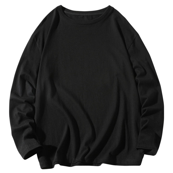 Herren nan lässiges Baumwoll-Basic-Langarmshirt mit Rundhals, Relaxed Fit und verstärkter Saumverarbeitung Echo Archiv