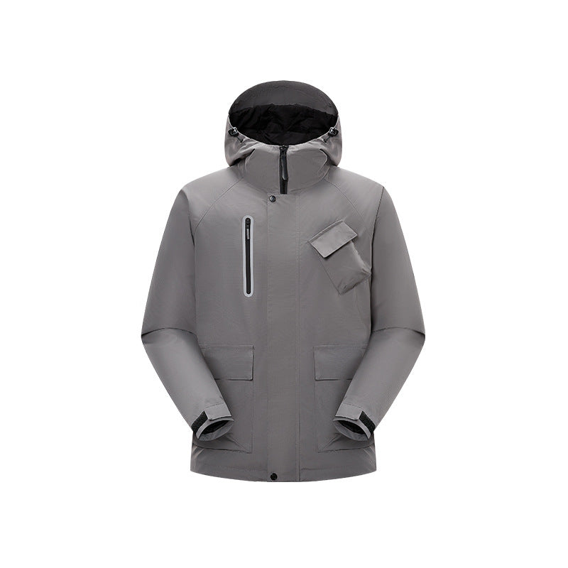 Herren Technische Regen‑Softshelljacke mit Kapuze, verschweißten Nähten und taktischen Taschen Echo Archiv