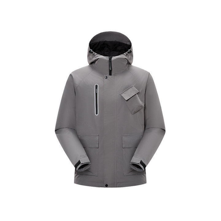 Herren Technische Regen‑Softshelljacke mit Kapuze, verschweißten Nähten und taktischen Taschen Echo Archiv