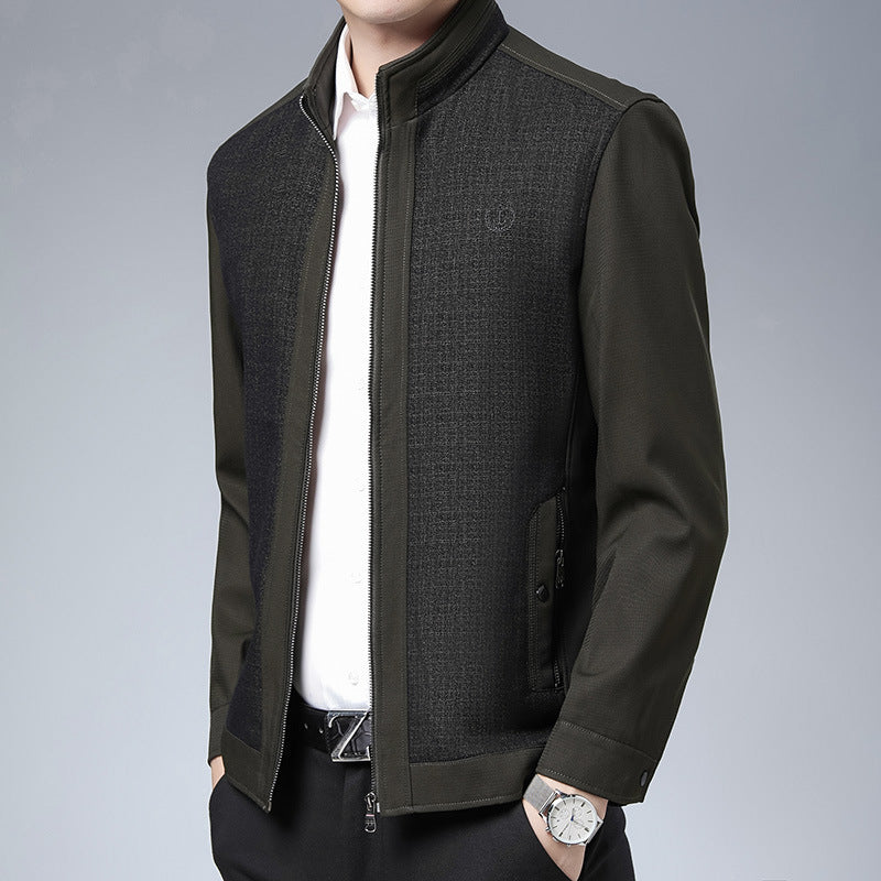 Herren elegante Freizeitjacke mit strukturiertem Design Echoarchiv