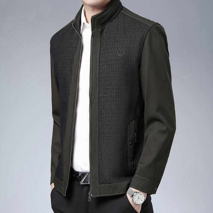 Herren elegante Freizeitjacke mit strukturiertem Design Echoarchiv
