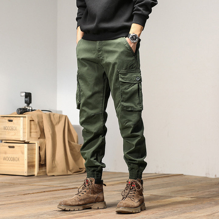 Herren cargo-hose mit elastischem Bund und praktischen Seitentaschen Echoarchiv