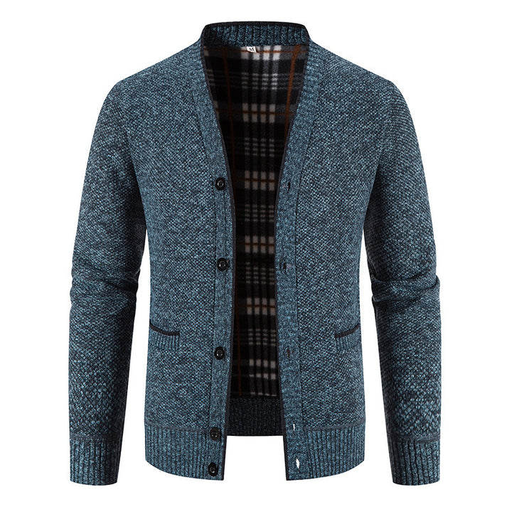 Herren Strickjacke mit zeitloser Karomuster-Echoarchiv