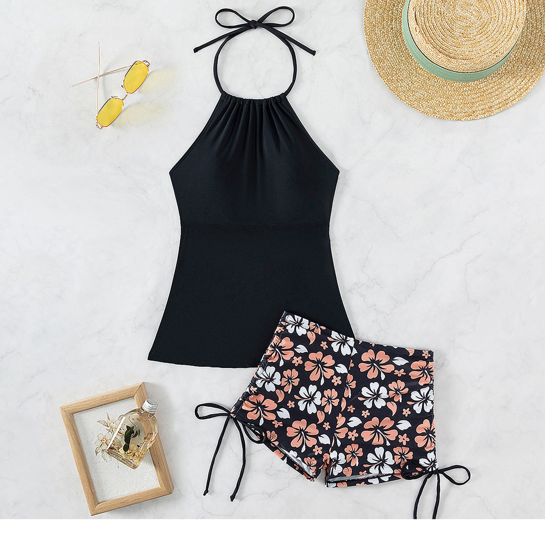 Damen Sportliches Tankini-Set mit verstellbaren Trägern Echo Archiv