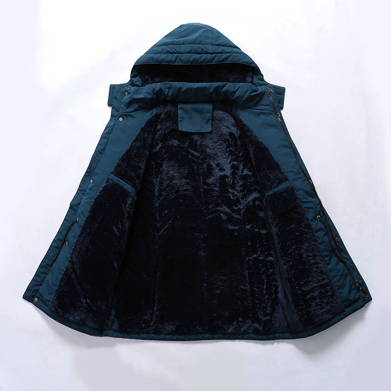 Herren Militärisch inspirierter Parka mit Sherpa-Innenfutter und Utility-Taschen Echo Archiv