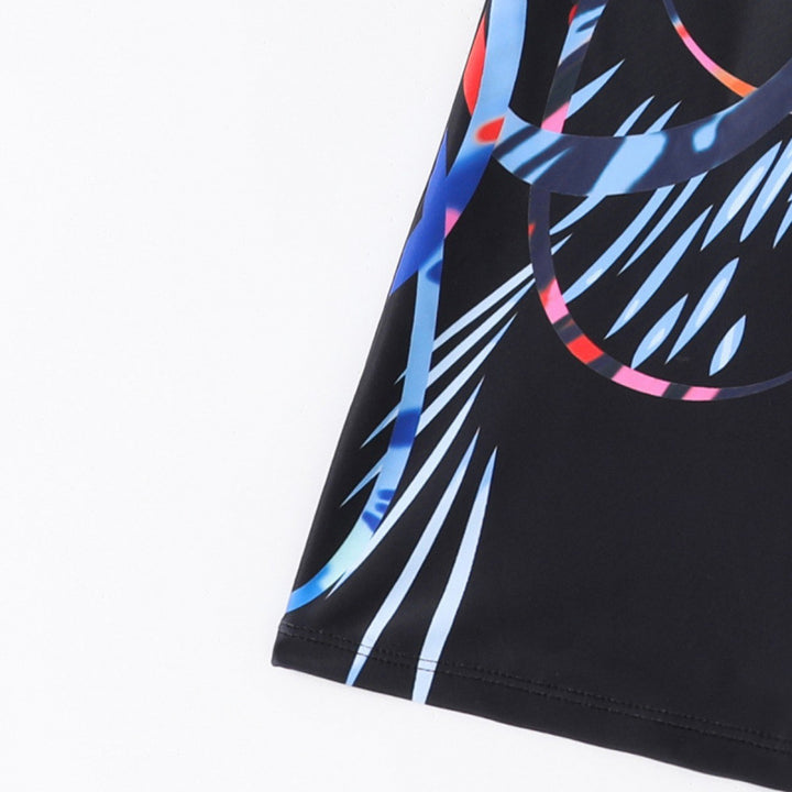 Damen Schwimmanzug mit sportlichem Schnitt und buntem Muster Echo Archiv