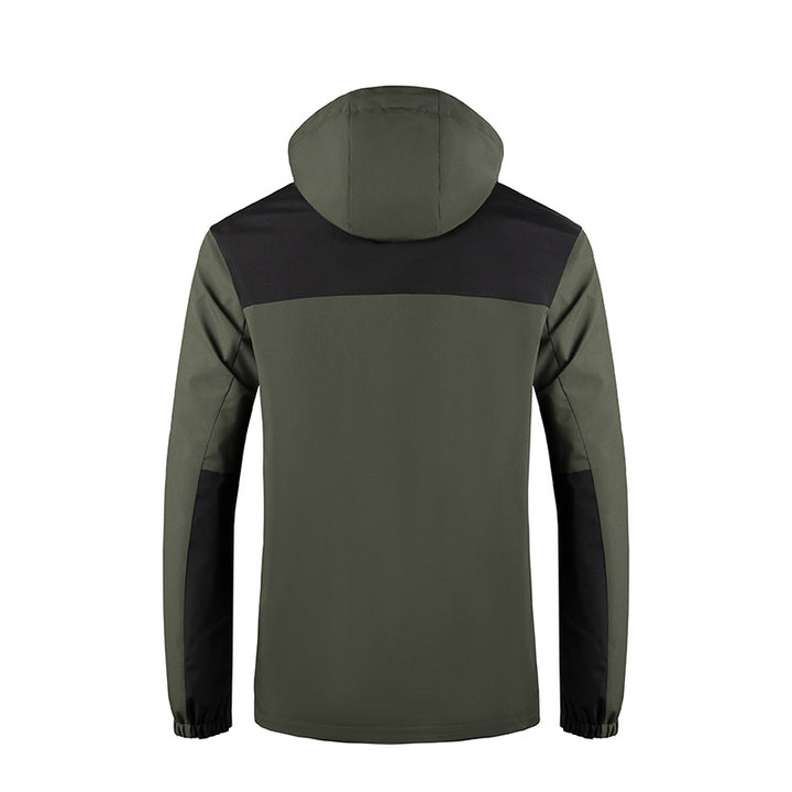 Herren Wind- und Wasserabweisende Softshelljacke mit Kapuze und verdecktem Reißverschluss Echoarchiv