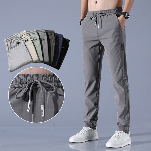 Herren sportliche Sweatpants mit verstellbarem Kordelzug und seitlichen Reißverschlusstaschen Echoarchiv
