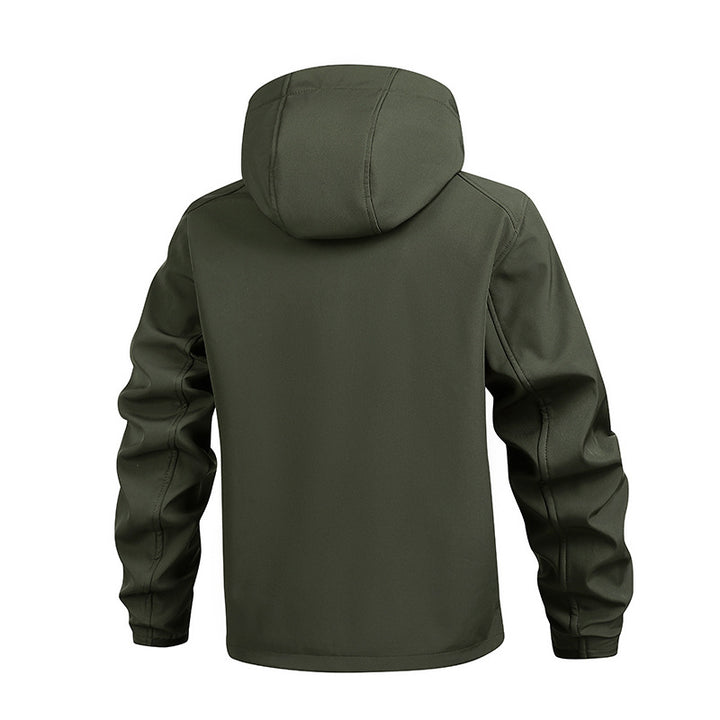 Herren Funktionale Übergangsjacke mit verstellbarem Kapuzenkragen Echo Archiv