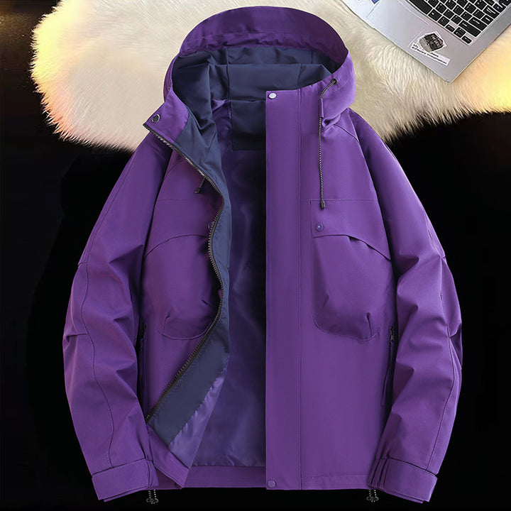Herren atmungsaktive und wasserabweisende Funktionsjacke mit großzügigen Taschen Echoarchiv