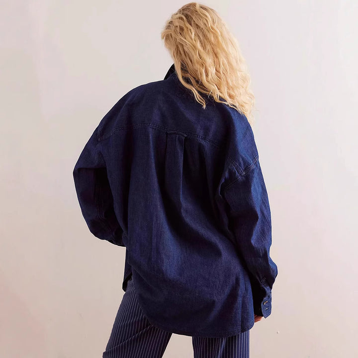 Damen Oversized Denim Hemd Echo Archiv